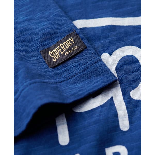 Superdry Copper Label Script Lyhythihainen T-paita Sininen 2XL Mies
