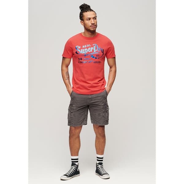 Superdry Metallic Workwear Graphic T-shirt Med Korta ärmar Orange XL Man