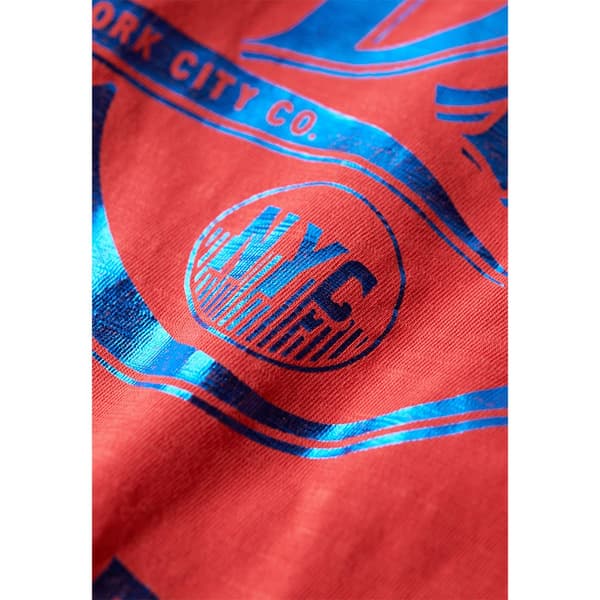 Superdry Metallic Workwear Graphic T-shirt Med Korta ärmar Orange XL Man