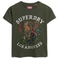 Miniatyrbild 2 av 6: Superdry Tattoo Rhinestone Fitted T-shirt Med Korta ärmar Grönt XS Kvinna