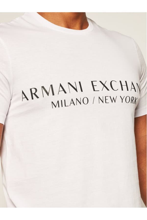 Armani Exchange 8nzt72-z8h4z T-shirt Med Korta ärmar Vit M Man