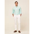Miniatyrbillede 6 af 6: Hackett B Langærmet Skjorte Garment Dyed Grøn S Mand