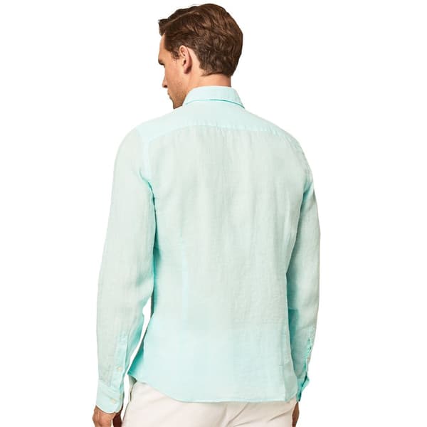 Hackett B Langærmet Skjorte Garment Dyed Grøn S Mand