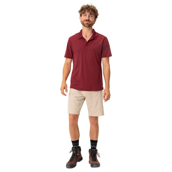 Vaude Essential Polo Kortärmad Polotröja Röd S Man