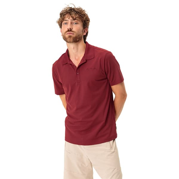 Vaude Essential Polo Kortärmad Polotröja Röd S Man