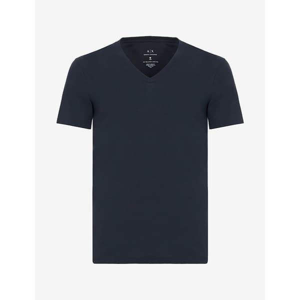Armani Exchange 8nzt75_zja5z Kortärmad T-shirt Med V-ringning Blå L Man