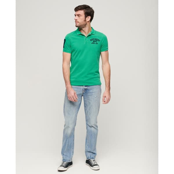 Superdry Vintage Superstate Lyhythihainen Pikeepaita Vihreä XL Mies
