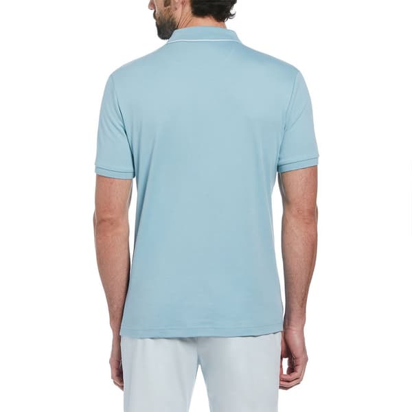 Original Penguin Basketweave Jacquard Front Lyhythihainen Pikeepaita Sininen S Mies