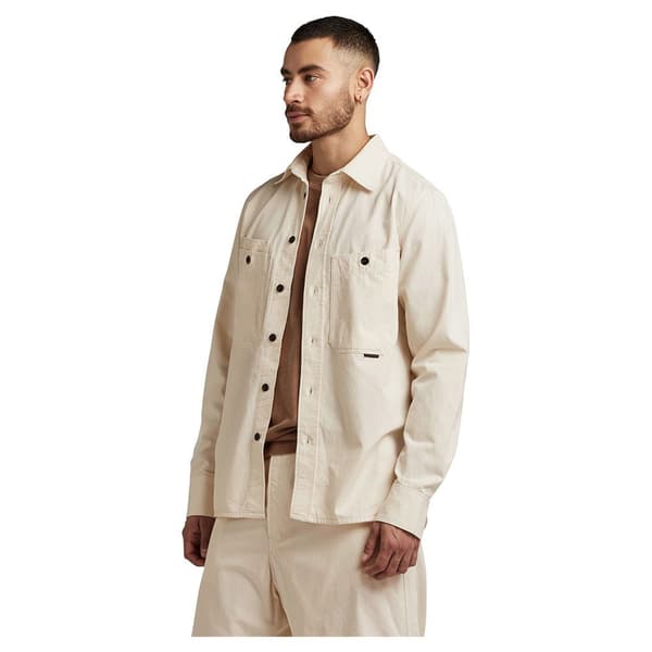 G-star Nimes Regular Fit Skjorta Med Långa ärmar Beige 2XL Man