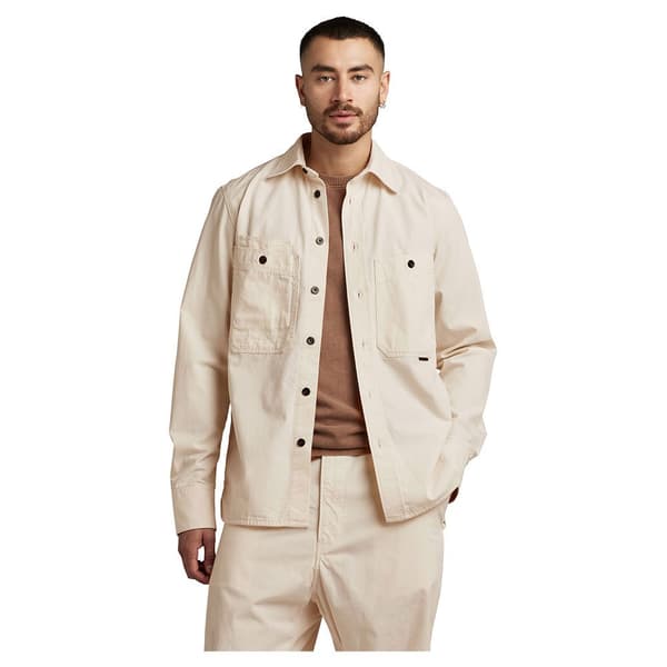 G-star Nimes Regular Fit Skjorta Med Långa ärmar Beige 2XL Man