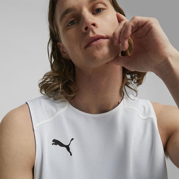 Puma Hoops Team Reverse Practice ärmlös T-shirt Blå XL Man