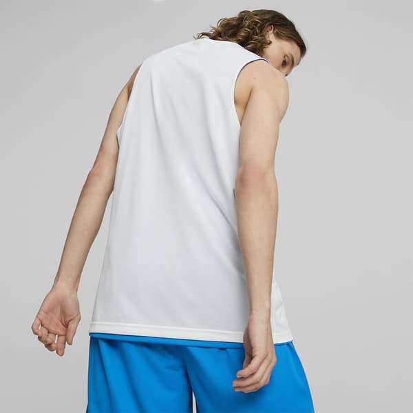 Puma Hoops Team Reverse Practice ärmlös T-shirt Blå XL Man