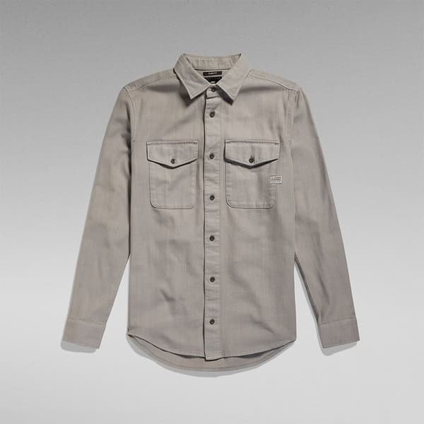 G-star Marine Skjorta Med Långa ärmar Beige XL Man