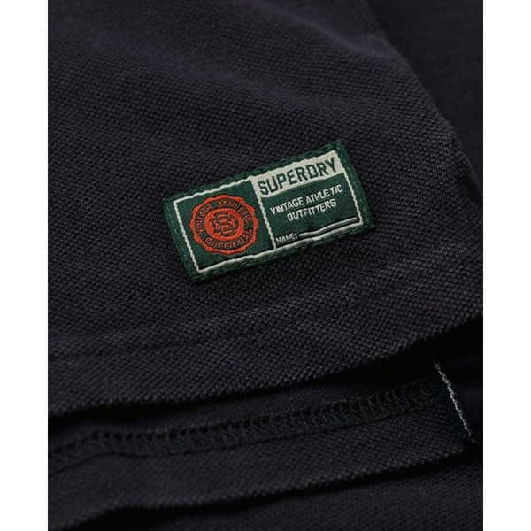 Superdry Vintage Athletic Lyhythihainen Pikeepaita Sininen L Mies