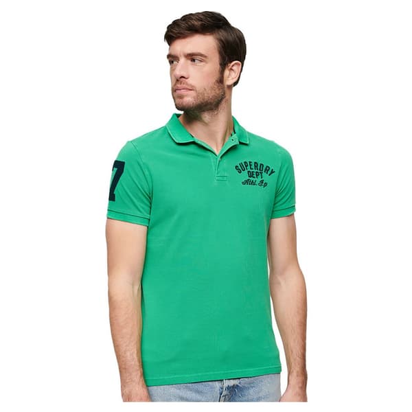 Superdry Vintage Superstate Lyhythihainen Pikeepaita Vihreä L Mies