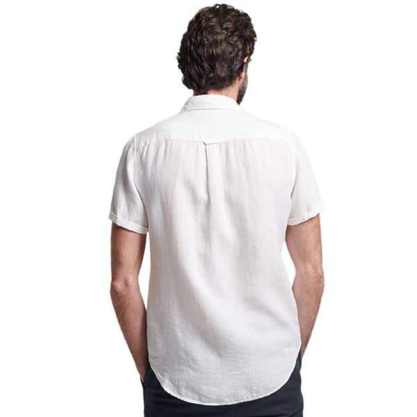 Superdry Studios Casual Linen Lyhythihainen T-paita Valkoinen M Mies