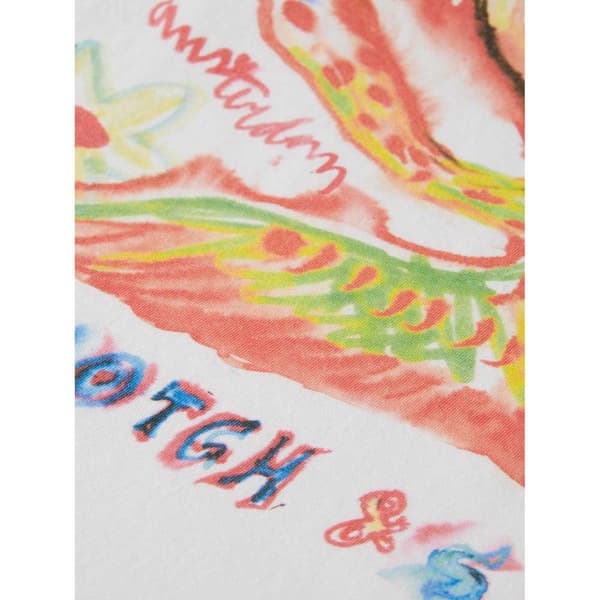 Scotch & Soda Front Back Swan Artwork T-shirt Med Korte ærmer Hvid 2XL Mand