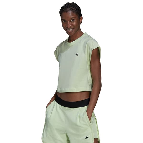 Adidas Summer T-shirt Med Korta ärmar Grönt M Kvinna
