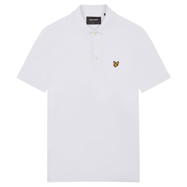 Lyle & Scott Plain Kortärmad Polotröja Vit XL Man