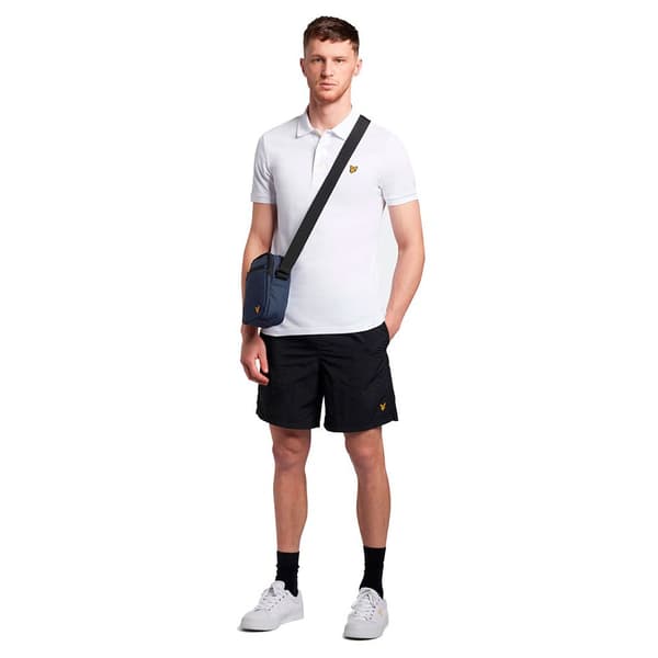 Lyle & Scott Plain Kortärmad Polotröja Vit XL Man