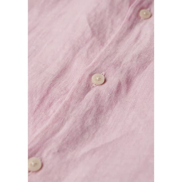 Superdry Studios Casual Linen T-shirt Med Korte ærmer Rosa M Mand