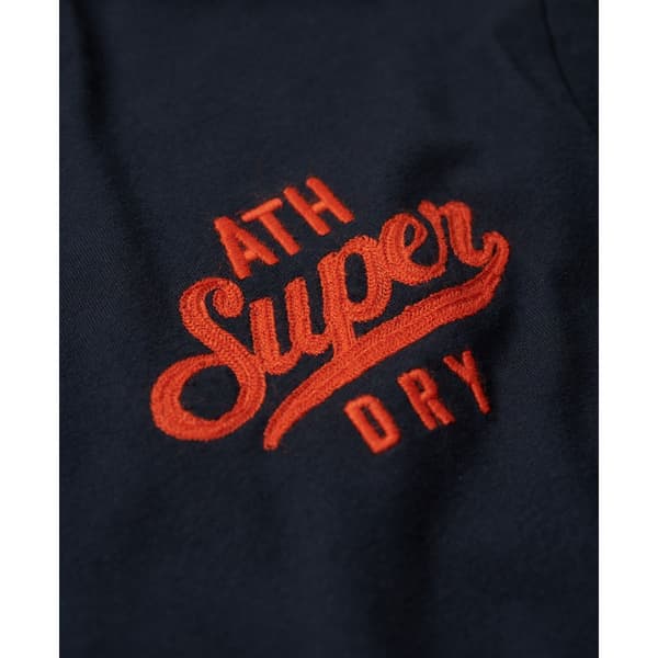 Superdry Embroidered Superstate Ath Logo T-shirt Med Korta ärmar Blå L Man