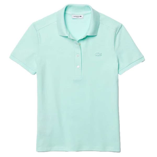 Lacoste Slim Fit Stretch Piqué Kortærmet Polo Grå 44 Kvinde