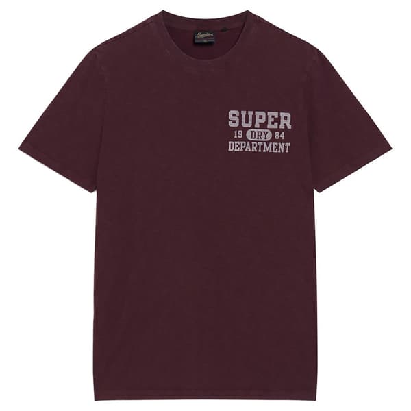 Superdry Athletic College Graphic T-shirt Med Korta ärmar Röd 2XL Man