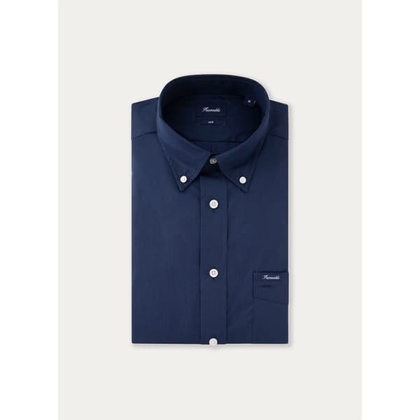 FaÇonnable Club Bd Spw Poplin Skjorte Med Lange ærmer Blå 2XL Mand