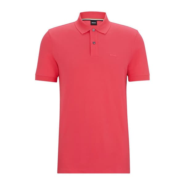 Boss Pallas Kortärmad Polotröja Rosa XL Man