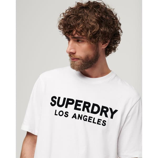Superdry Luxury Sport Loose T-shirt Med Korta ärmar Vit M Man
