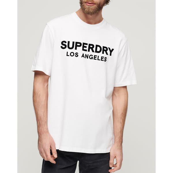 Superdry Luxury Sport Loose T-shirt Med Korta ärmar Vit M Man