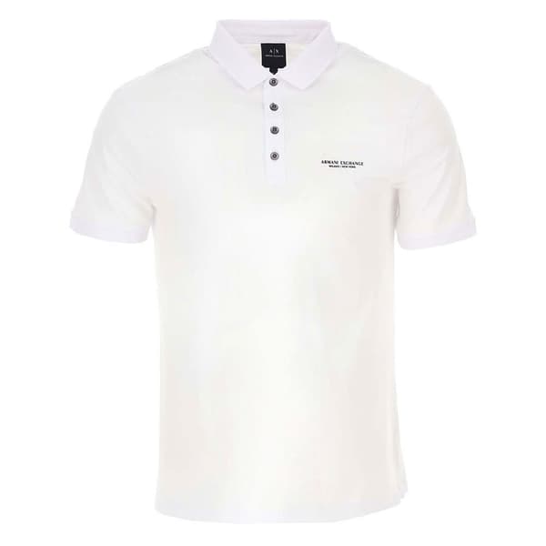 Armani Exchange 8nzf80 Kortärmad Polotröja Vit L Man