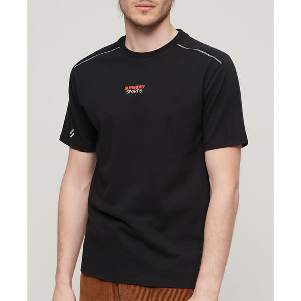 Superdry Sport Tech Logo Relaxed T-shirt Med Korta ärmar Svart L Man