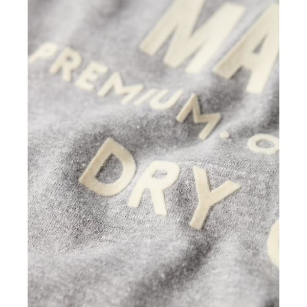 Superdry Workwear Flock Graphic T-shirt Med Korta ärmar Grå M Man