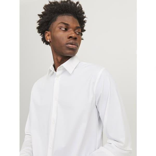 Jack & Jones Active Stretch Slim Skjorte Med Lange ærmer Hvid S Mand