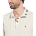 Pikkukuva 3 / 3: Original Penguin 1/4 Zip Tipped Lyhythihainen Pikeepaita Beige M Mies