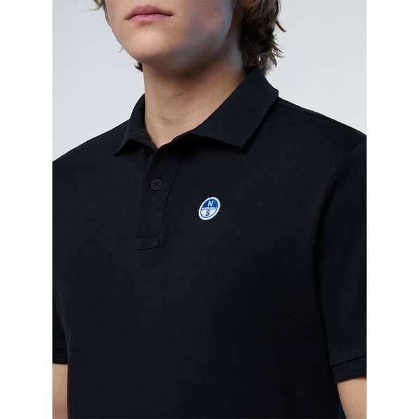 North Sails Basic Kortärmad Polotröja Svart L Man