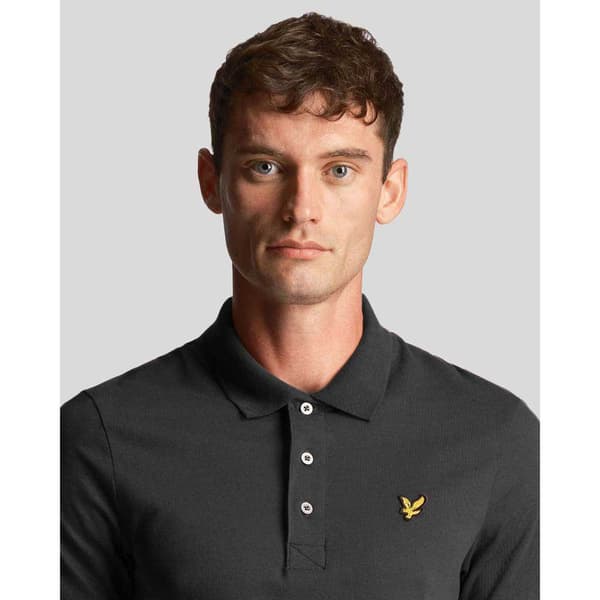 Lyle & Scott Plain Kortärmad Polotröja Grå XL Man