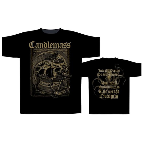 CANDLEMASS T-SHIRT - THE GREAT OCTOPUS (SMALL)