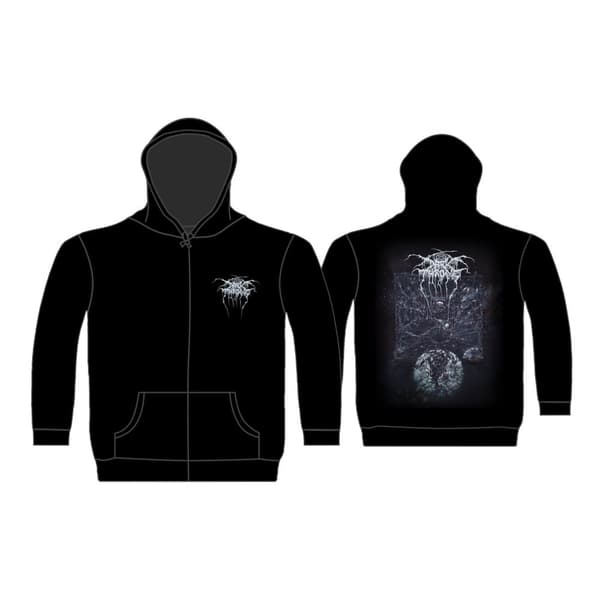 DARKTHRONE ZIPPED HOODIE - IT BECKONS US ALL (MEDIUM)
