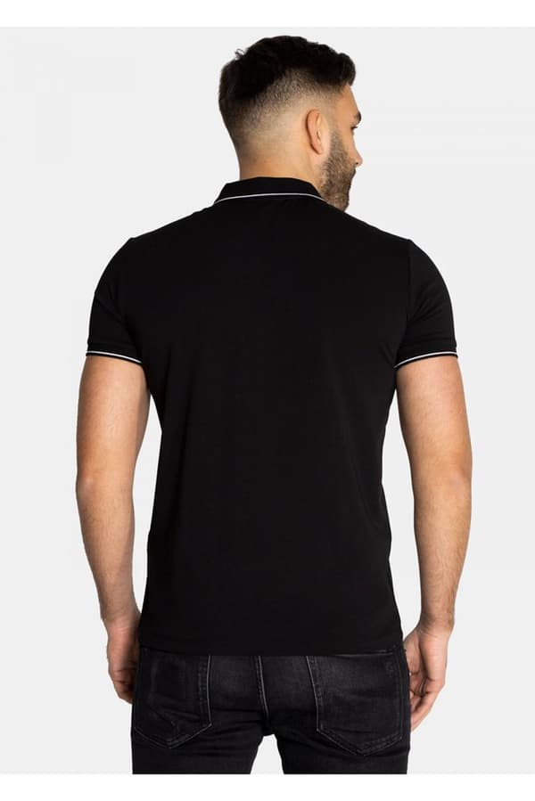 Armani Exchange 8nzf71-zjh2z Kortärmad Polotröja Svart XL Man