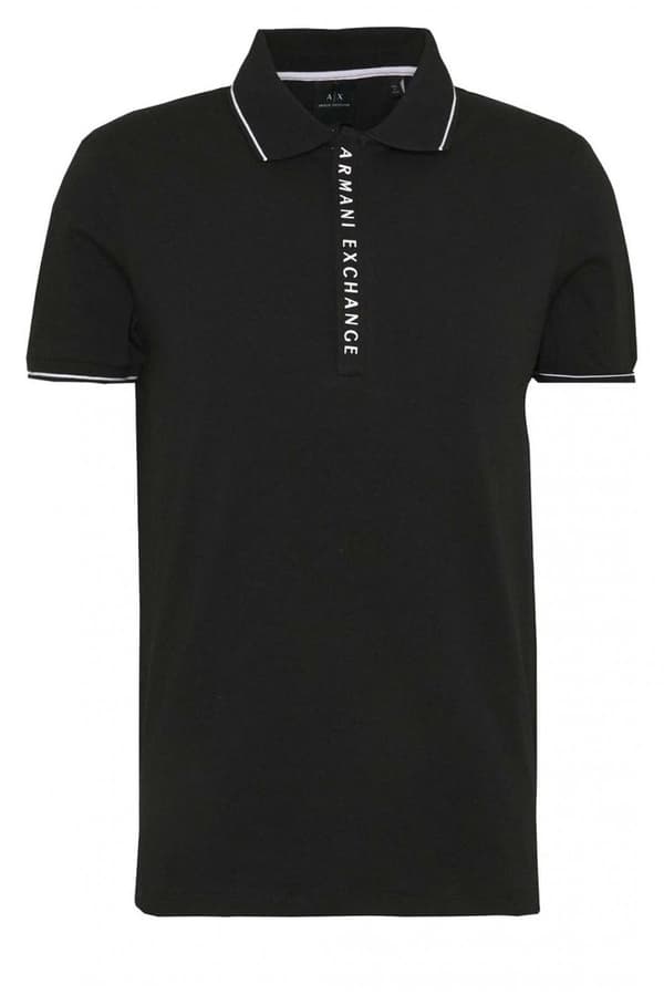 Armani Exchange 8nzf71-zjh2z Kortärmad Polotröja Svart XL Man
