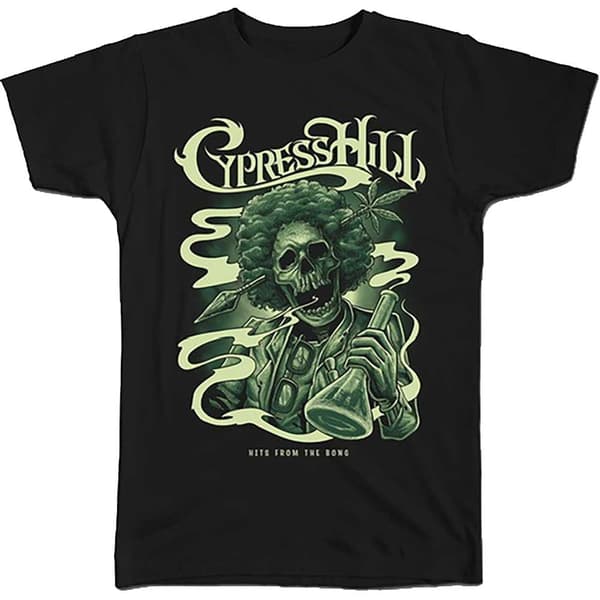 Cypress Hill Unisex T-Shirt: Skull Bong (Small)