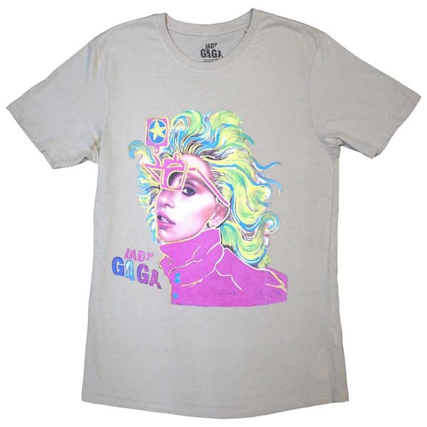 Lady Gaga Unisex T-Shirt: Colour Sketch (XX-Large)