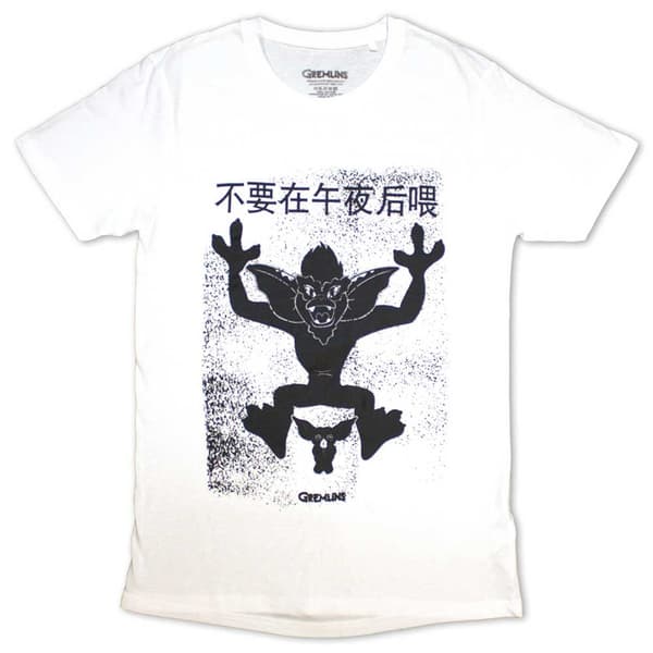 Gremlins Unisex T-Shirt: Stripe & Gizmo Japanese (Small)