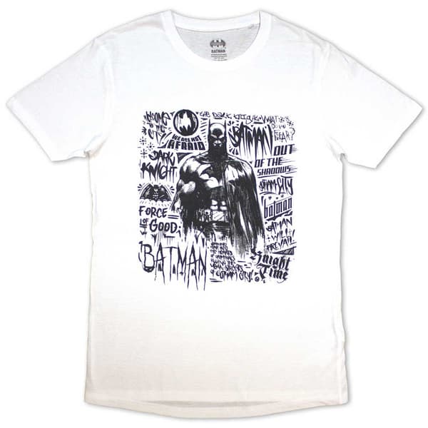 DC Comics Unisex T-Shirt: Batman - Scribbler (Medium)