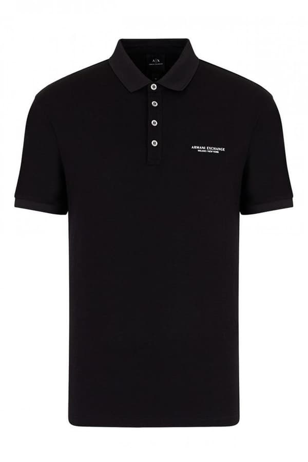 Armani Exchange 8nzf80-z8h4z Kortärmad Polotröja Svart L Man