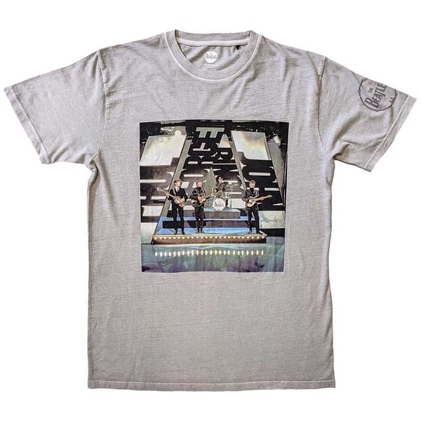 The Beatles Unisex T-Shirt: On Stage (Sleeve Print) (Medium)