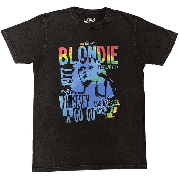 Blondie Unisex T-Shirt: Whiskey A Go Go (XX-Large)